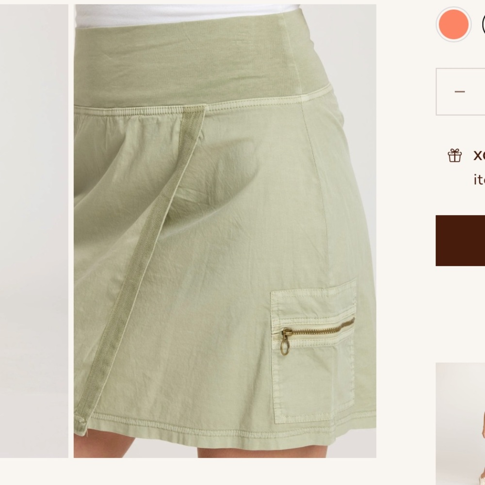 XCVI Noriko Wrap Skirt in Light Green size Small